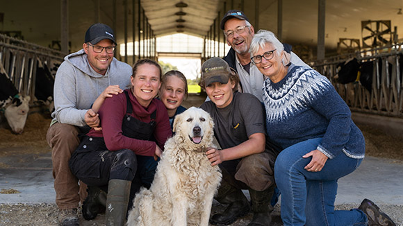 The Krul Family at their dairy farm in Arthur, Ontario