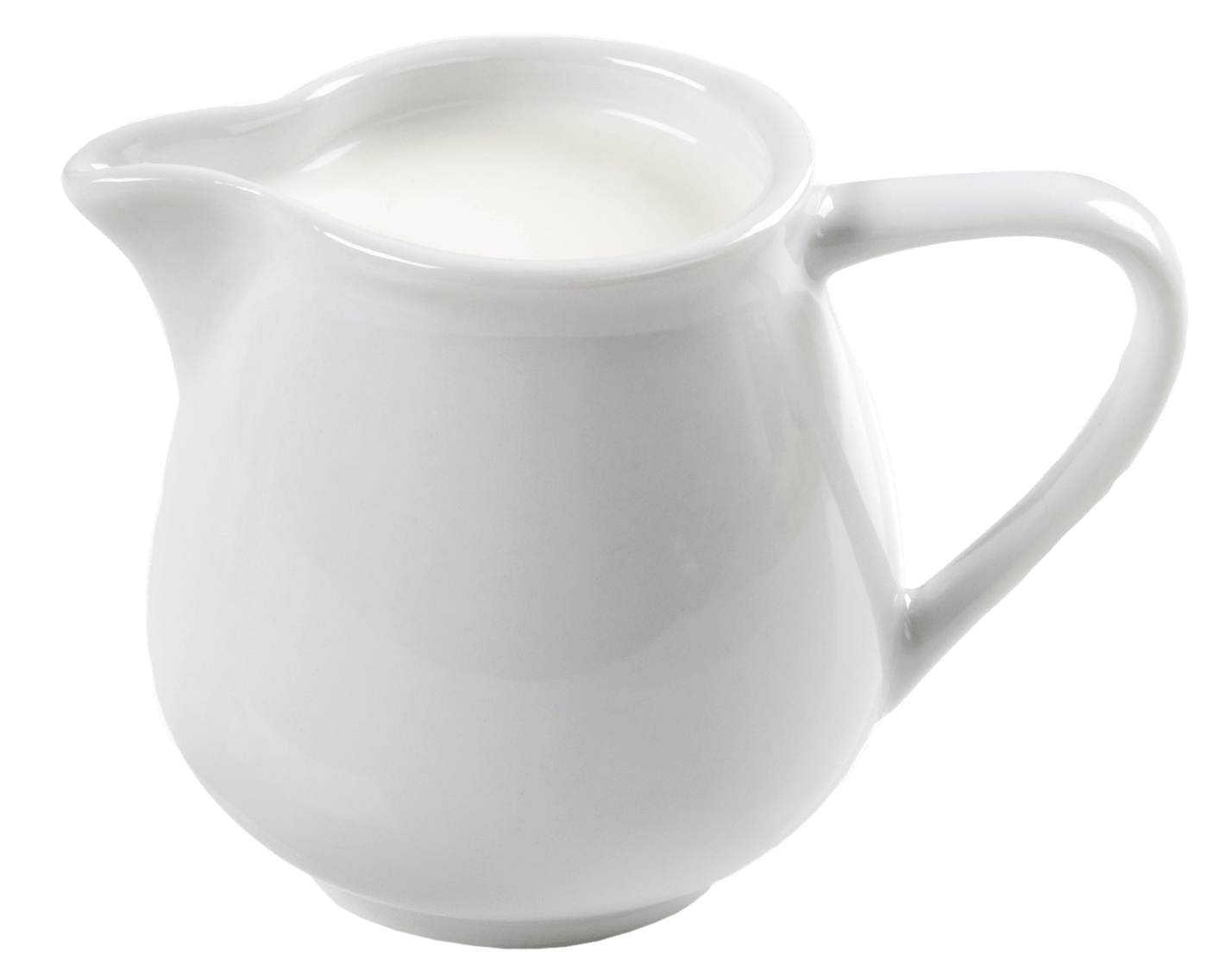 Heavy cream in a ceramic creamer